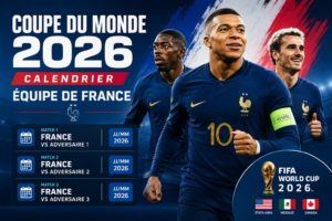 calendrier équipe de france coupe du monde 2026