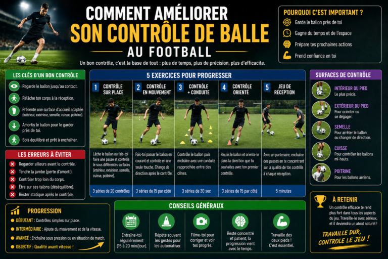 Comment améliorer son contrôle de balle au football