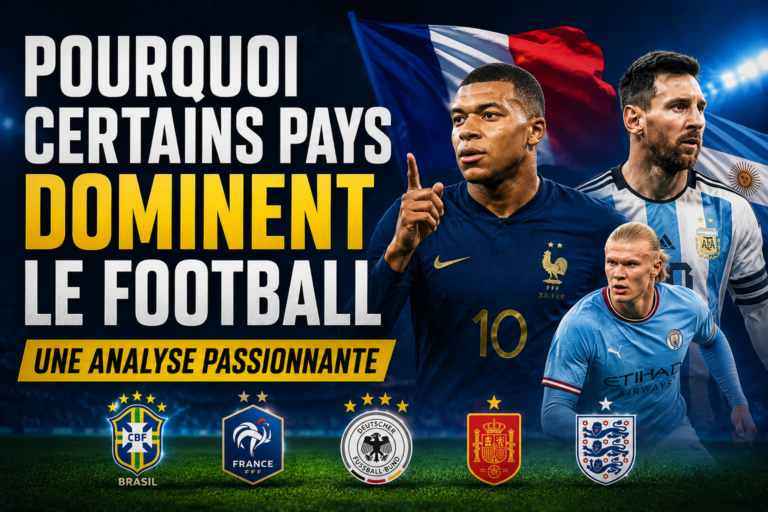 certains pays dominent le football
