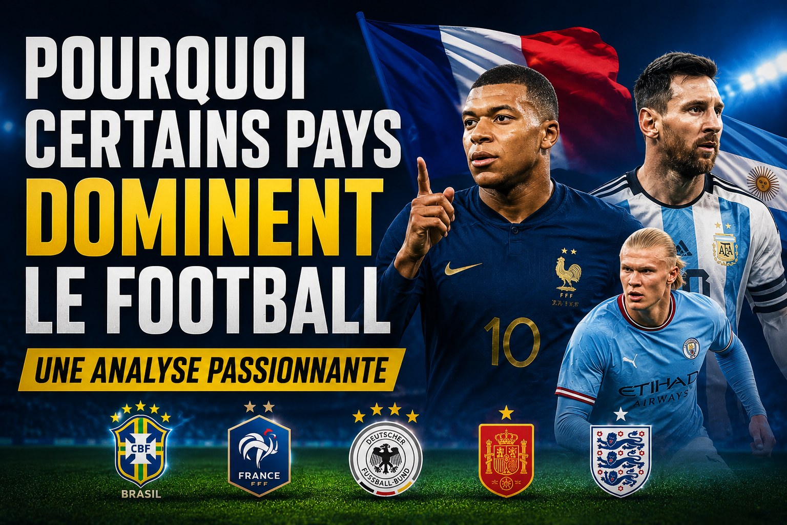 certains pays dominent le football