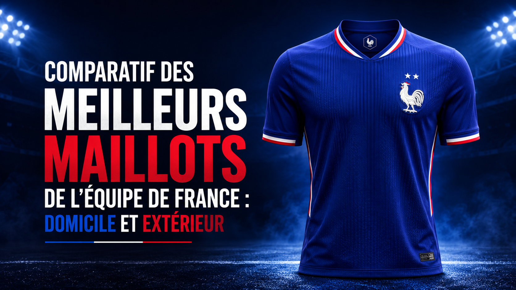 Lire la suite à propos de l’article Comparatif des Meilleurs Maillots de l&rsquo;Équipe de France : Domicile et Extérieur