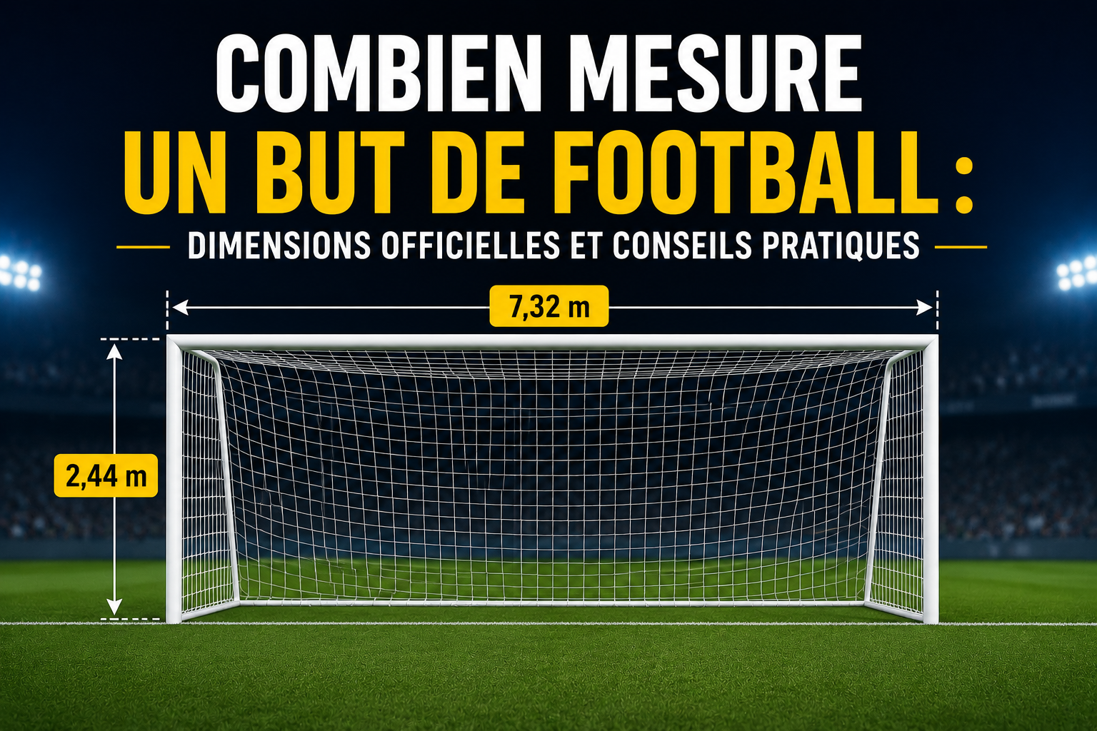 Lire la suite à propos de l’article Combien mesure un but de football : Dimensions officielles et conseils pratiques