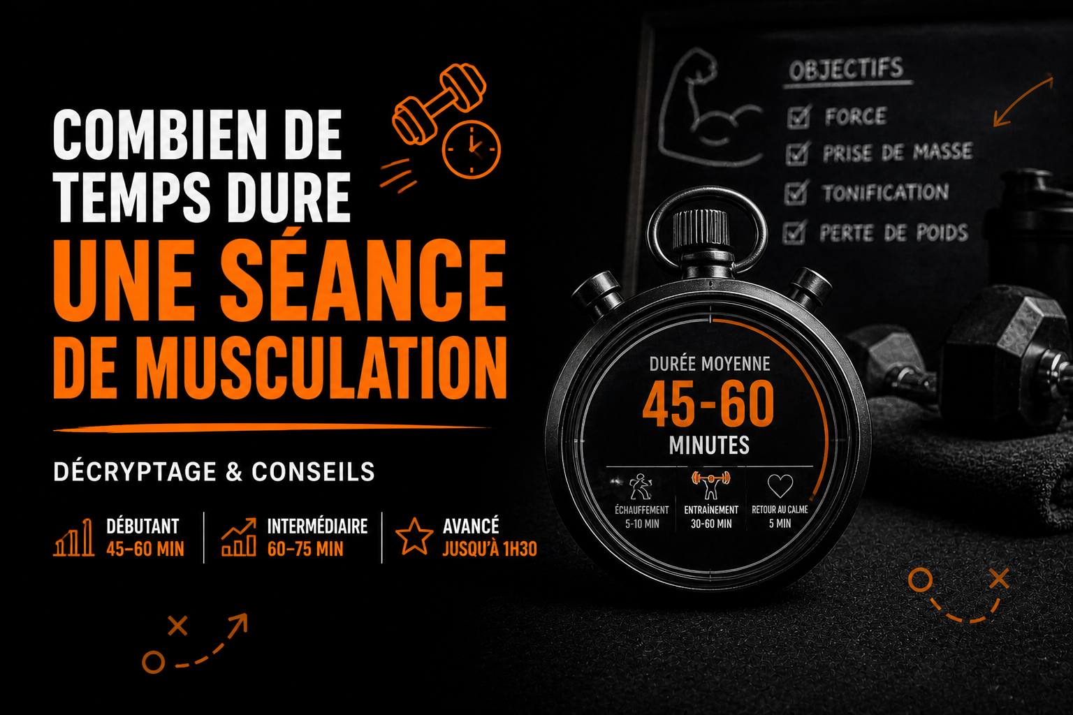 Combien de temps dure une séance de musculation