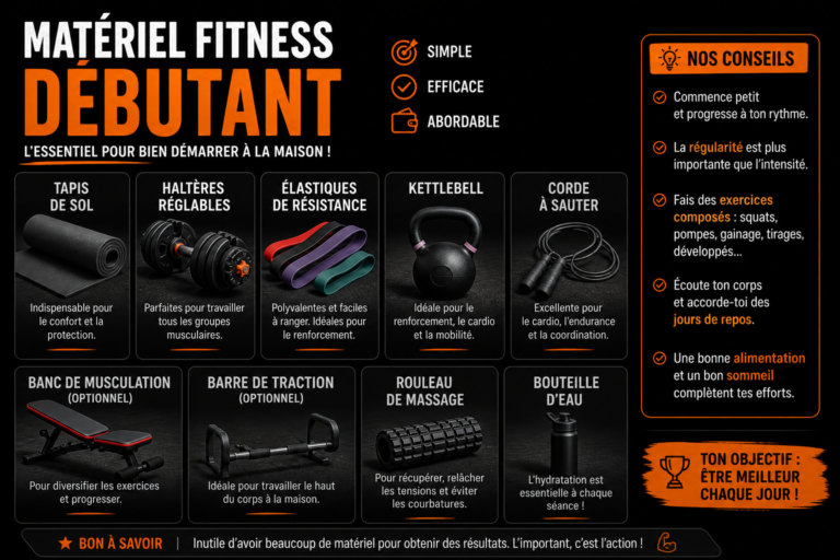 matériel fitness débutant