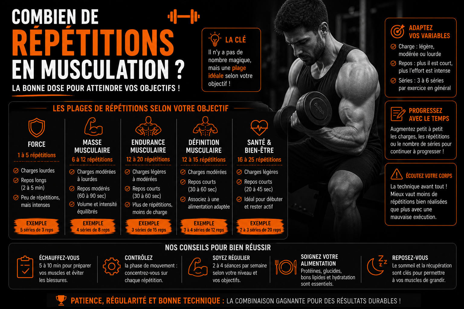 Combien de répétitions en musculation