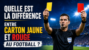 différence entre carton jaune et rouge au football