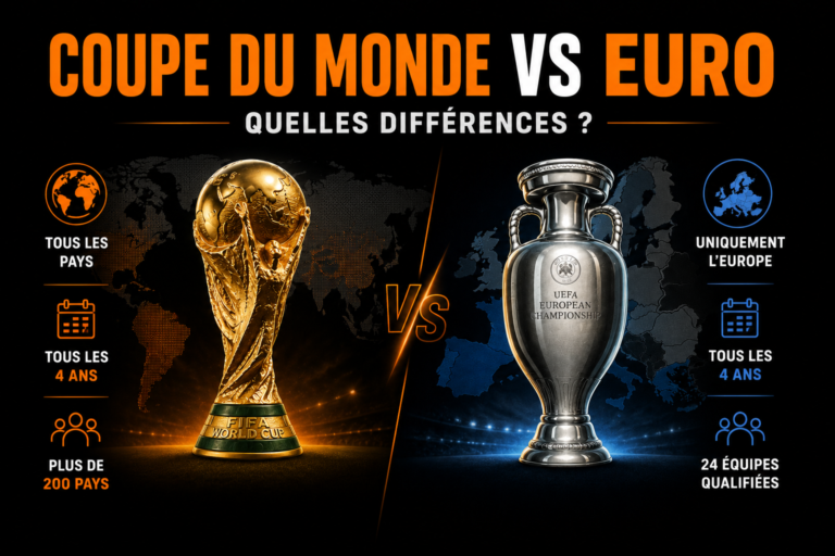 Différences entre la Coupe du Monde et l'Euro