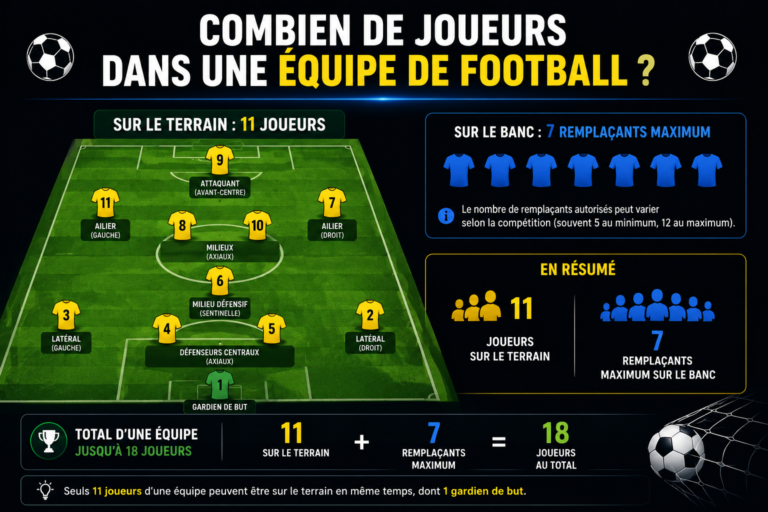 Combien de joueurs dans une équipe de football