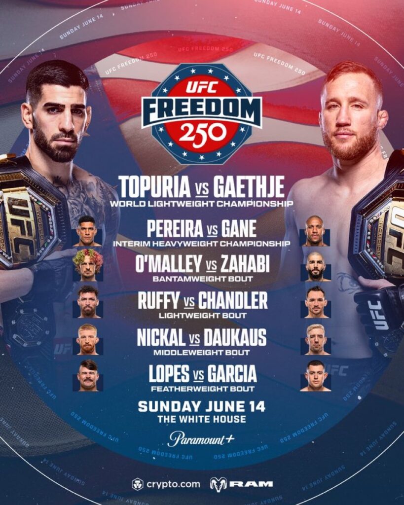 UFC Maison Blanche 250 freedom