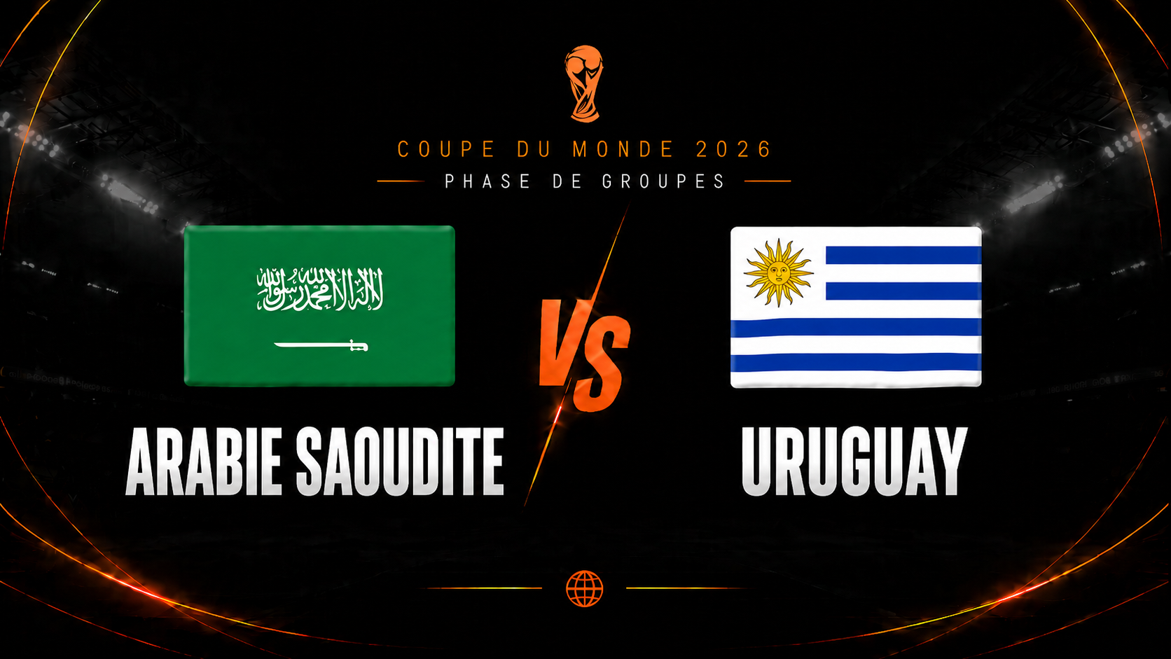 Lire la suite à propos de l’article Saudi Arabia – Uruguay : match en direct Coupe du Monde 2026