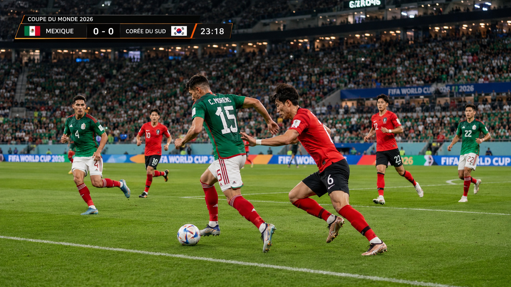 Lire la suite à propos de l’article Mexico – South Korea : match en direct Coupe du Monde 2026