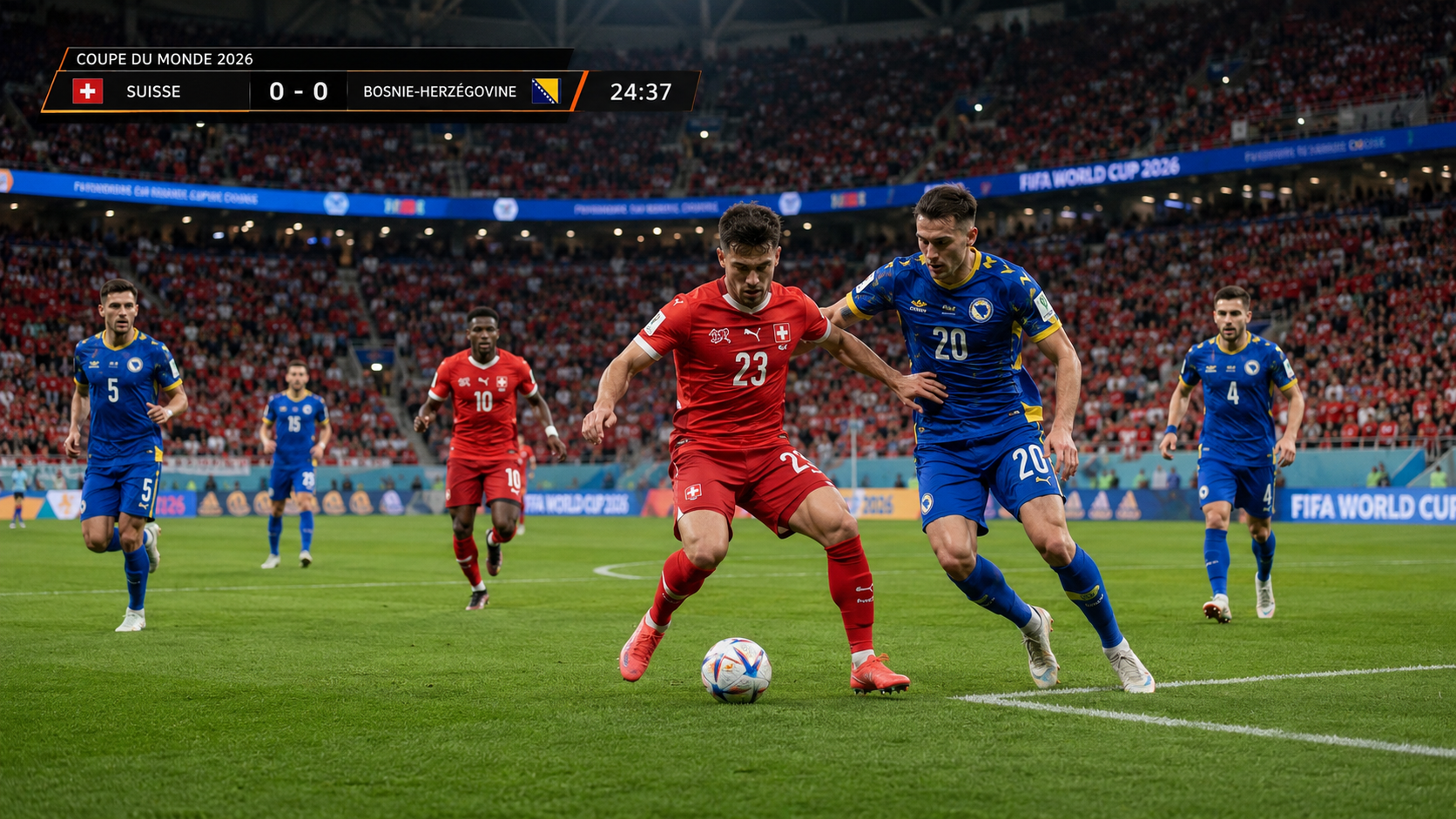 Lire la suite à propos de l’article Switzerland – Bosnia & Herzegovina : match en direct Coupe du Monde 2026
