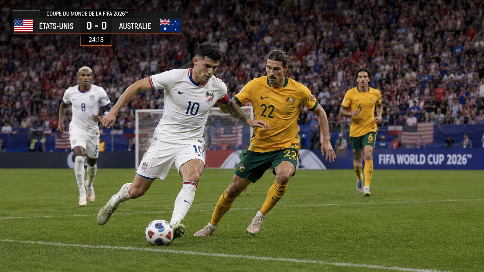 Lire la suite à propos de l’article USA – Australia : match en direct Coupe du Monde 2026