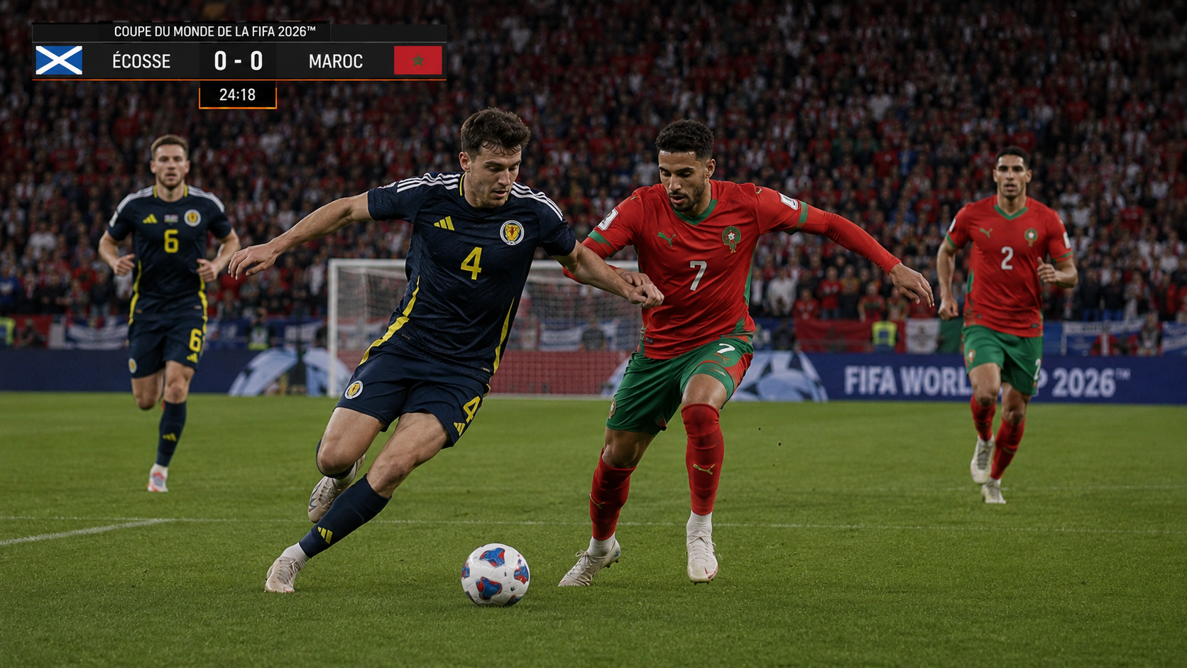 Lire la suite à propos de l’article Scotland – Morocco : match en direct Coupe du Monde 2026