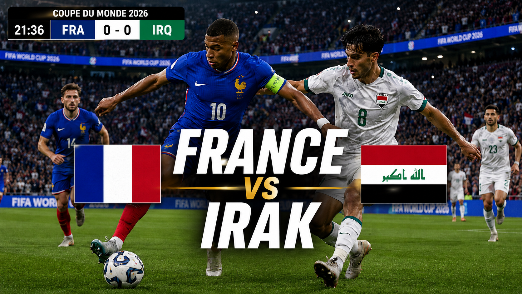 Lire la suite à propos de l’article France – Iraq : match en direct Coupe du Monde 2026