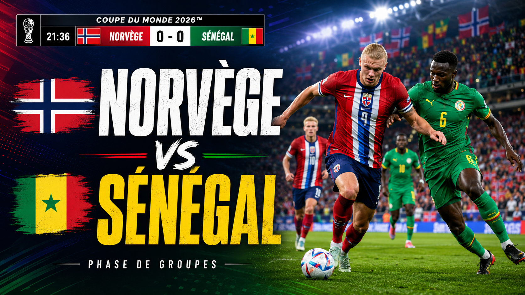 Lire la suite à propos de l’article Norway – Senegal : match en direct Coupe du Monde 2026