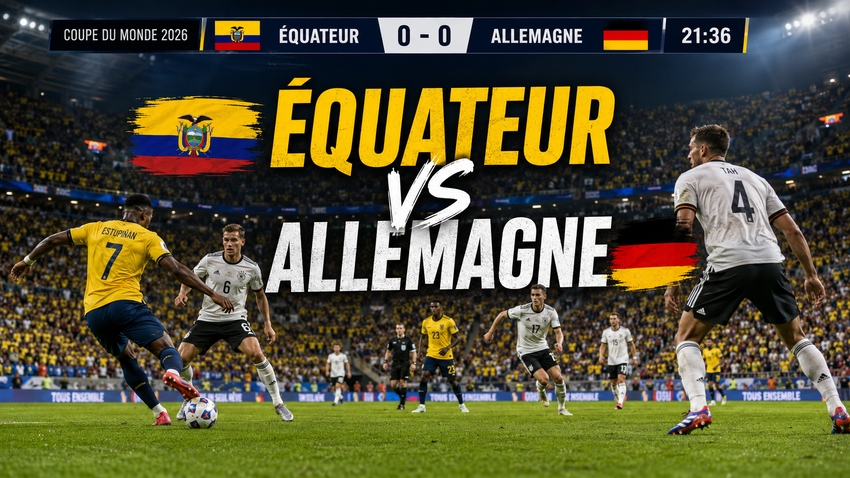 Lire la suite à propos de l’article Ecuador – Germany : match en direct Coupe du Monde 2026