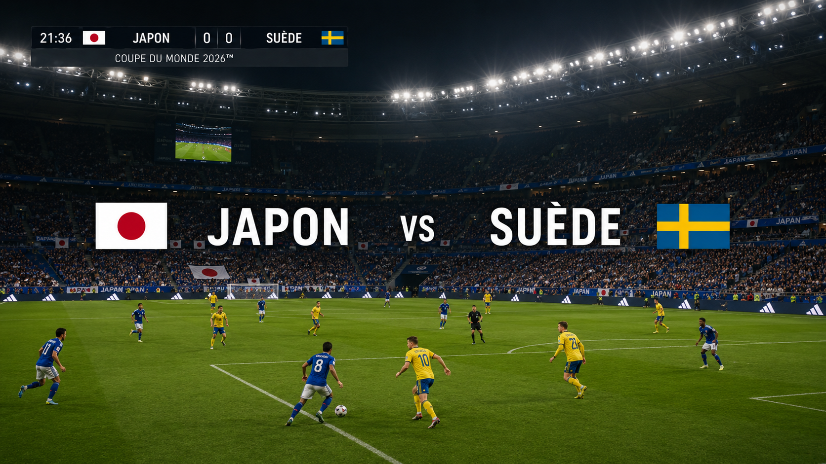Lire la suite à propos de l’article Japan – Sweden : match en direct Coupe du Monde 2026