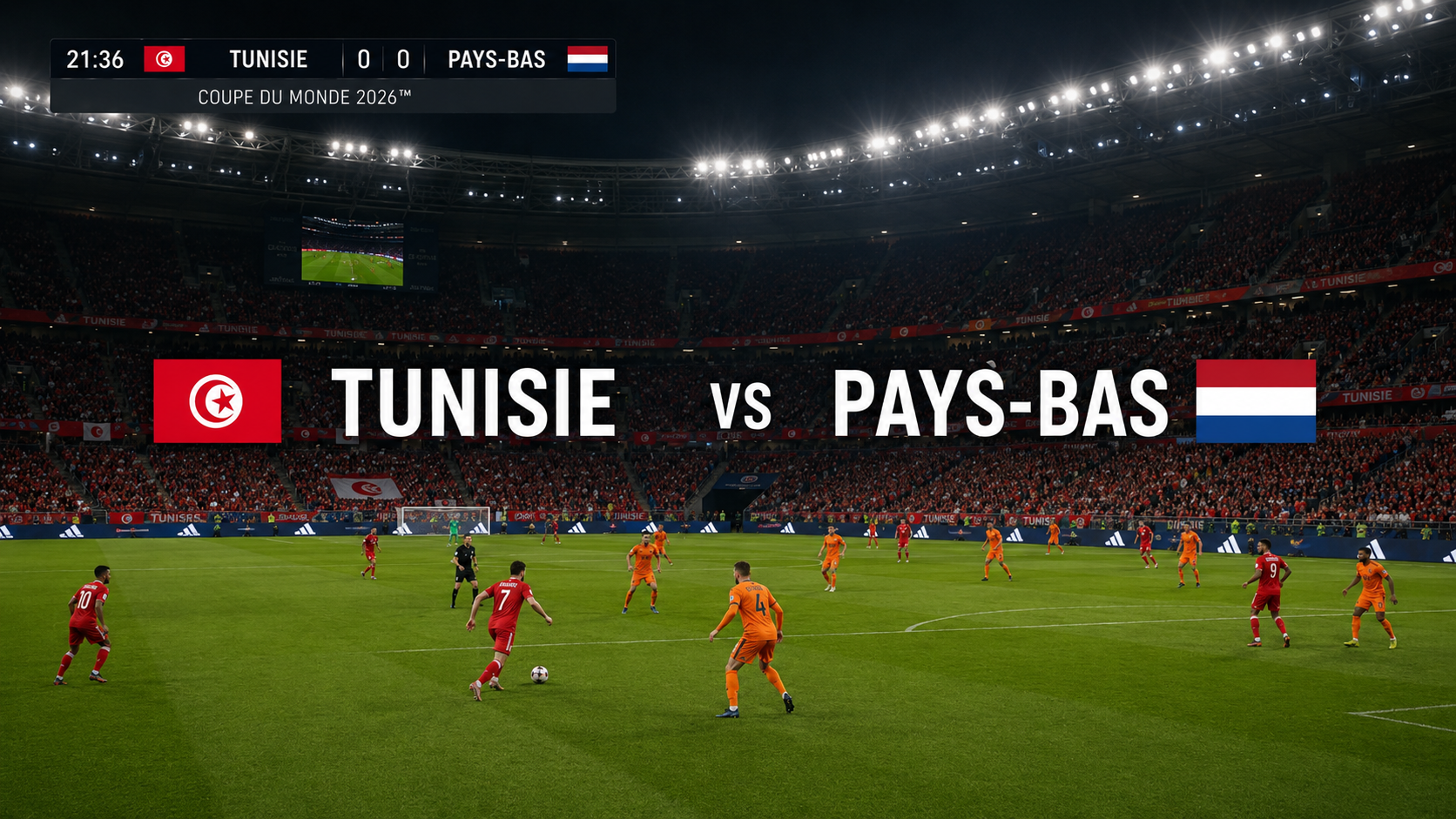 Lire la suite à propos de l’article Tunisia – Netherlands : match en direct Coupe du Monde 2026