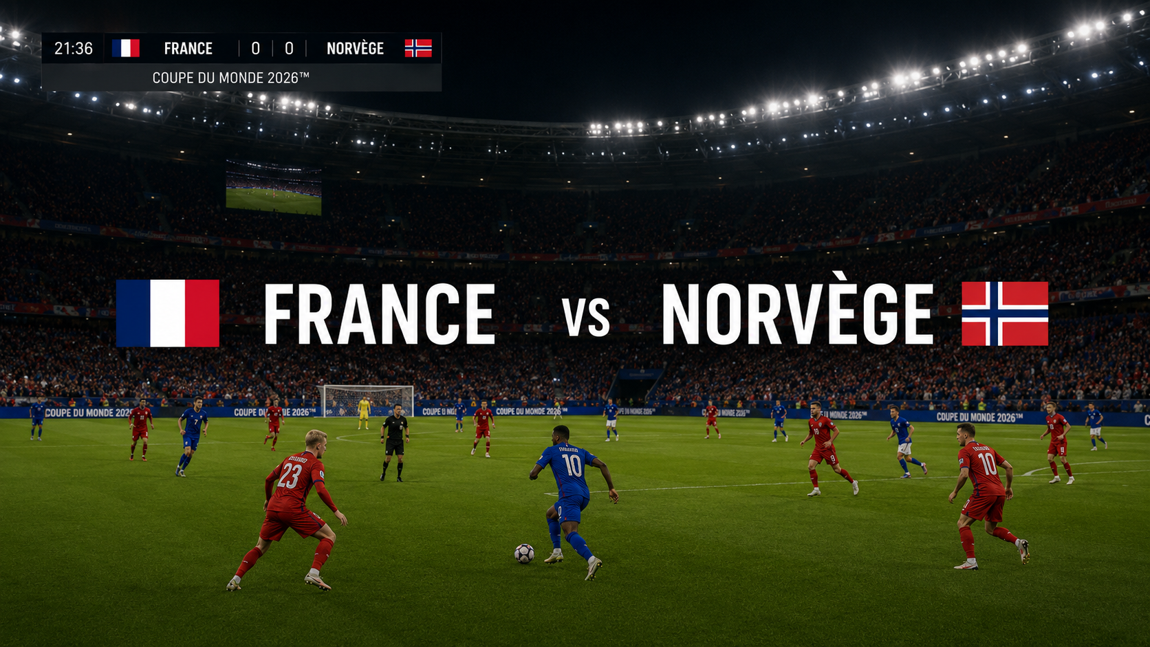 Lire la suite à propos de l’article Norway – France : match en direct Coupe du Monde 2026