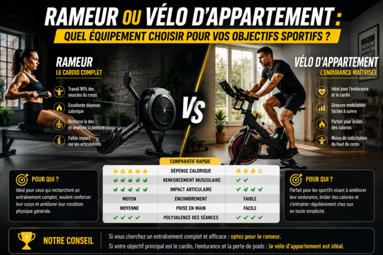 Rameur ou vélo d’appartement